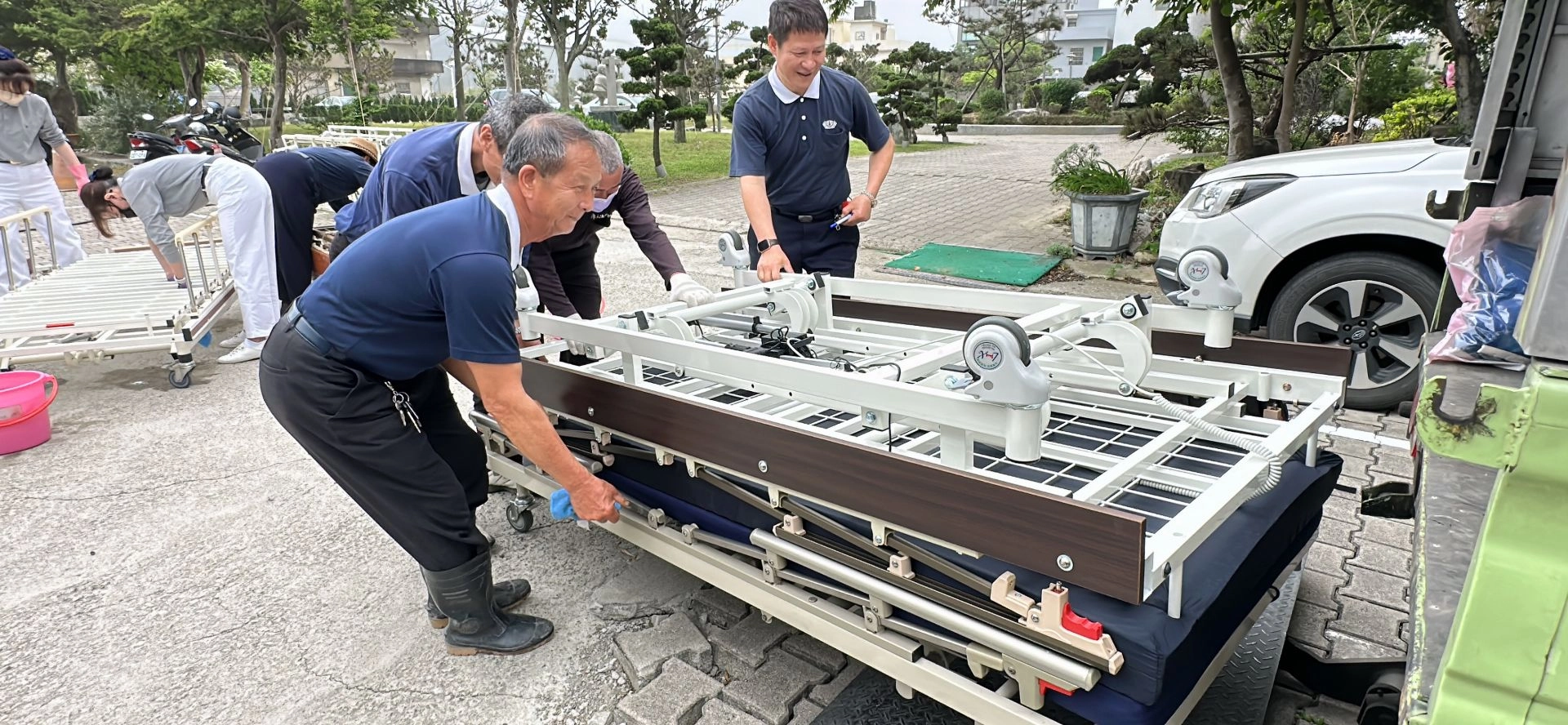 每件輔具送出前,都經清消及測試功能是否正常。