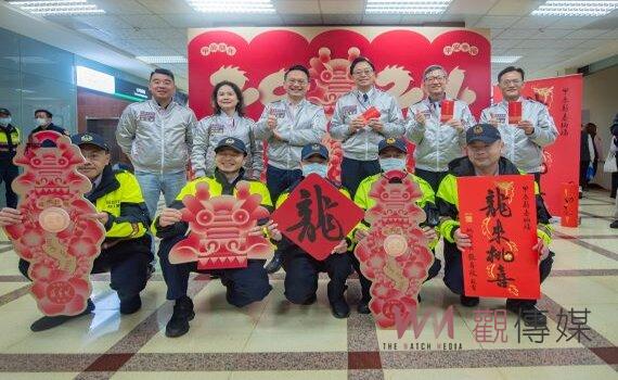 向桃園市府同仁辭歲祝福「龍平安」 市長感謝共同為市政打拚