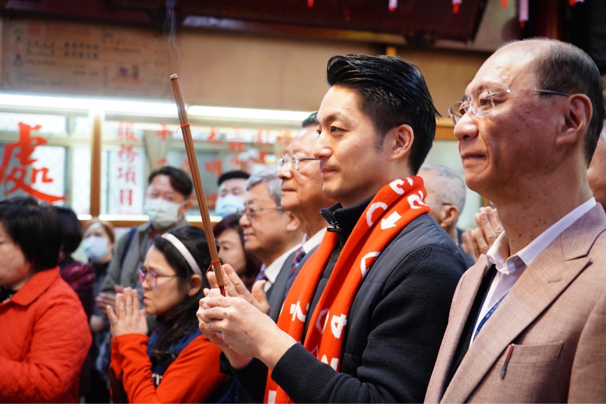 蔣萬安初一展開宗教巡禮 祈求北市四時無災、市民四季平安