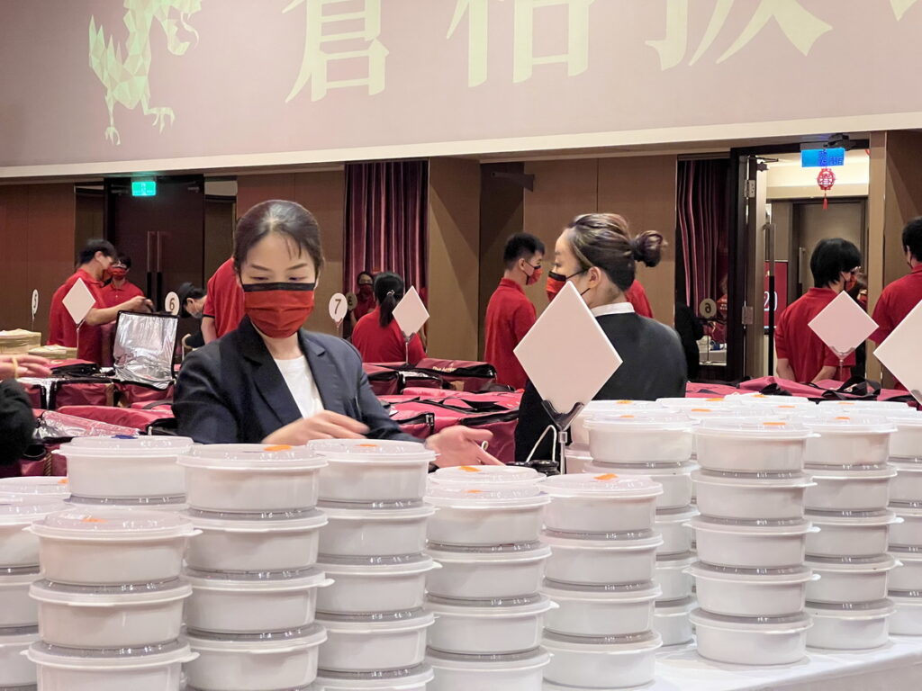 江浙菜老字號江南春人氣居冠，鴻運套餐及紹興醉雞等單點皆全數熱銷一空（台北福華大飯店提供）