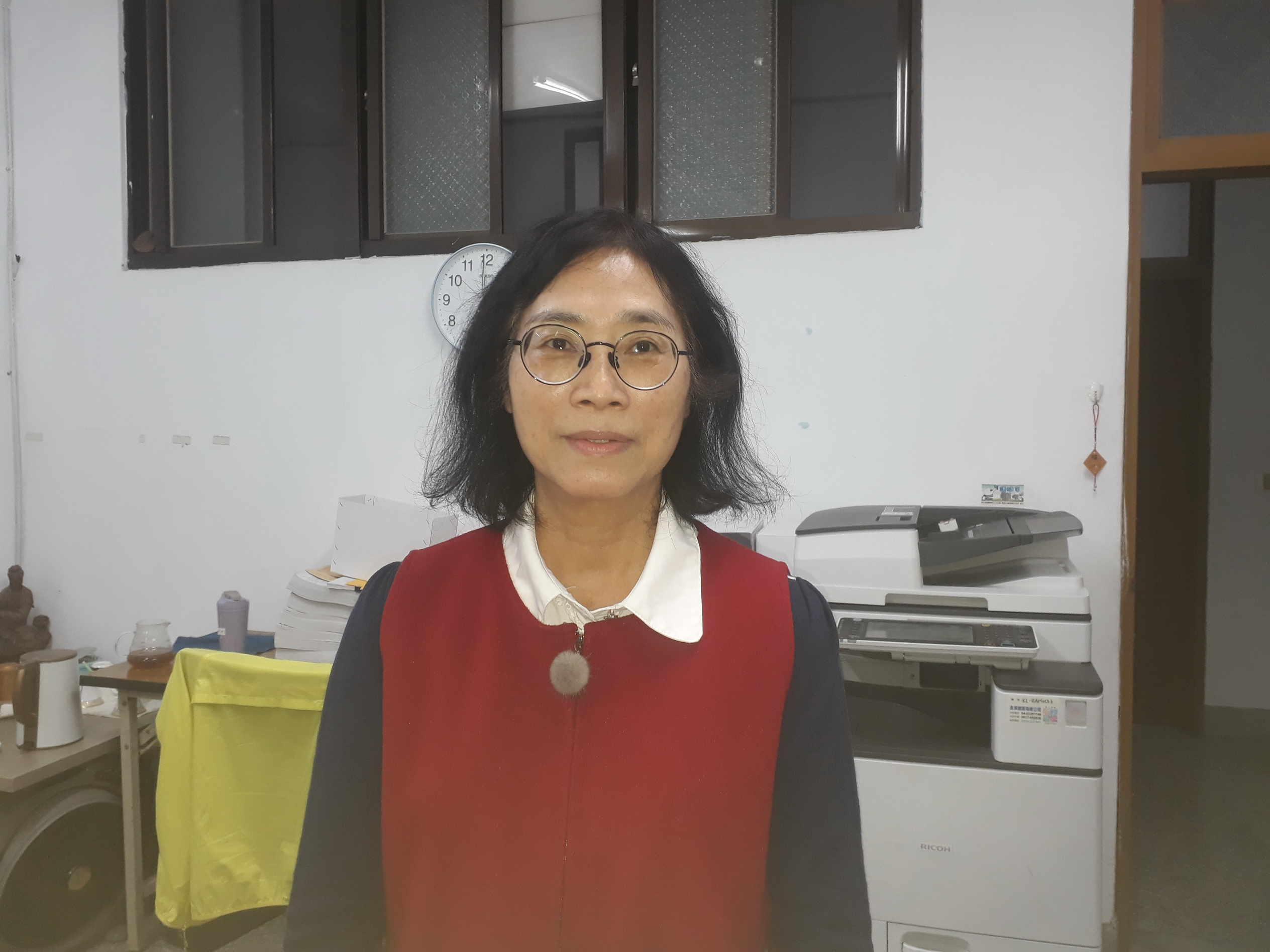 ▲警察志工邱韻芳以她堅毅的意志與無私的奉獻，以行動延續著她對警務的熱情與承諾，她的故事更是北斗分局的驕傲。（記者張溎壕攝）
