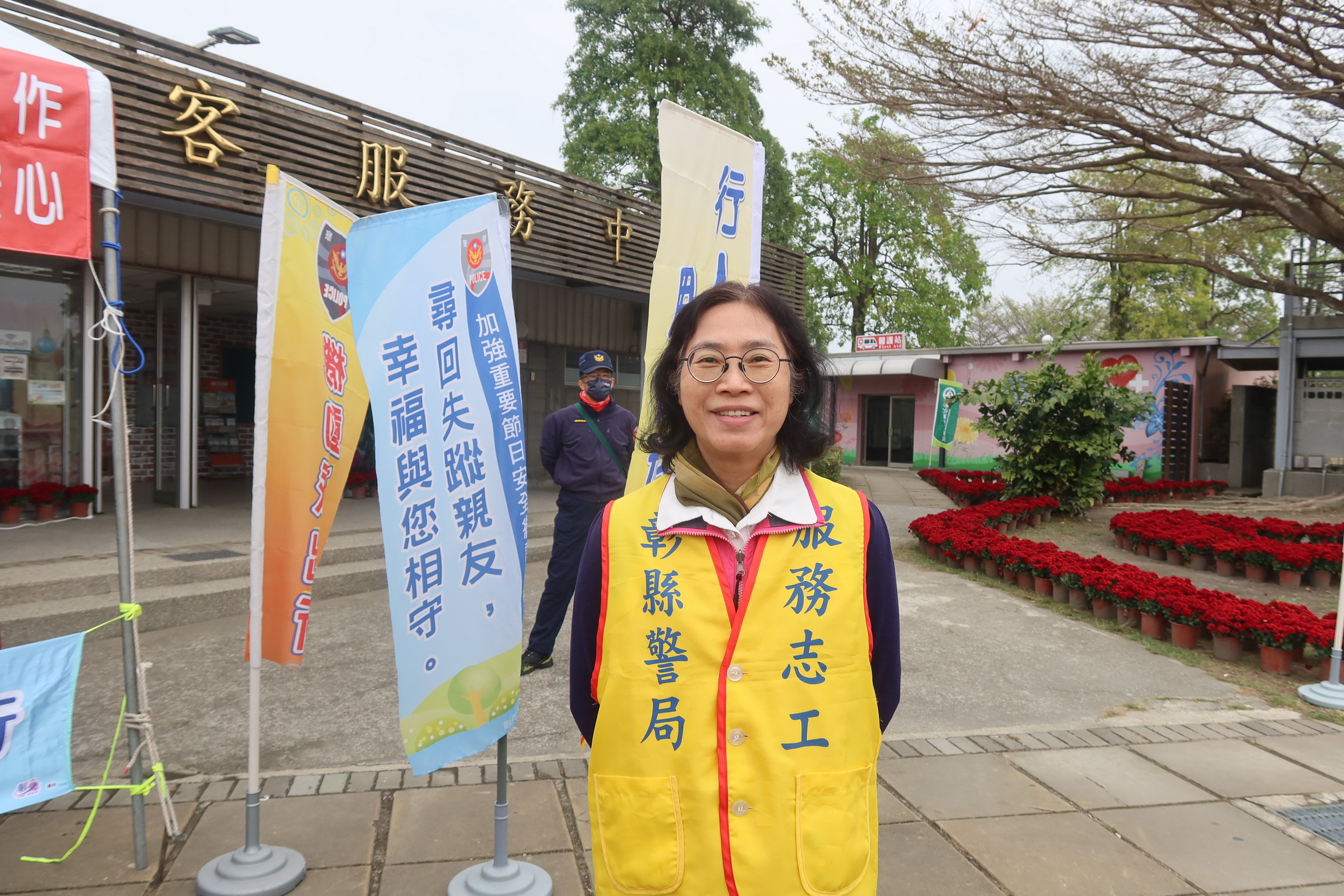 ▲警察志工邱韻芳以她堅毅的意志與無私的奉獻，以行動延續著她對警務的熱情與承諾，她的故事更是北斗分局的驕傲。（記者張溎壕攝）