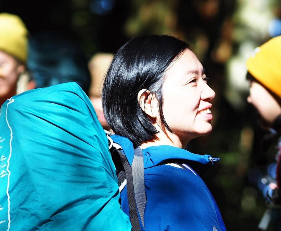 圖/登山資歷5年的陳惠君,已攻頂過67座百岳,五寮尖是她的訓練場。(圖/陳惠君提供)