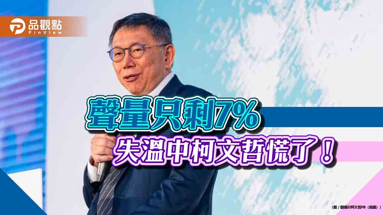 柯文哲很慌,選後聲量失溫只剩7%
