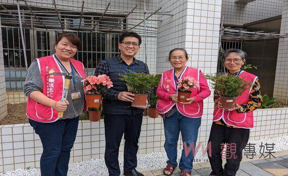 中市太平地所園藝志工植綠意！營造友善洽公環境