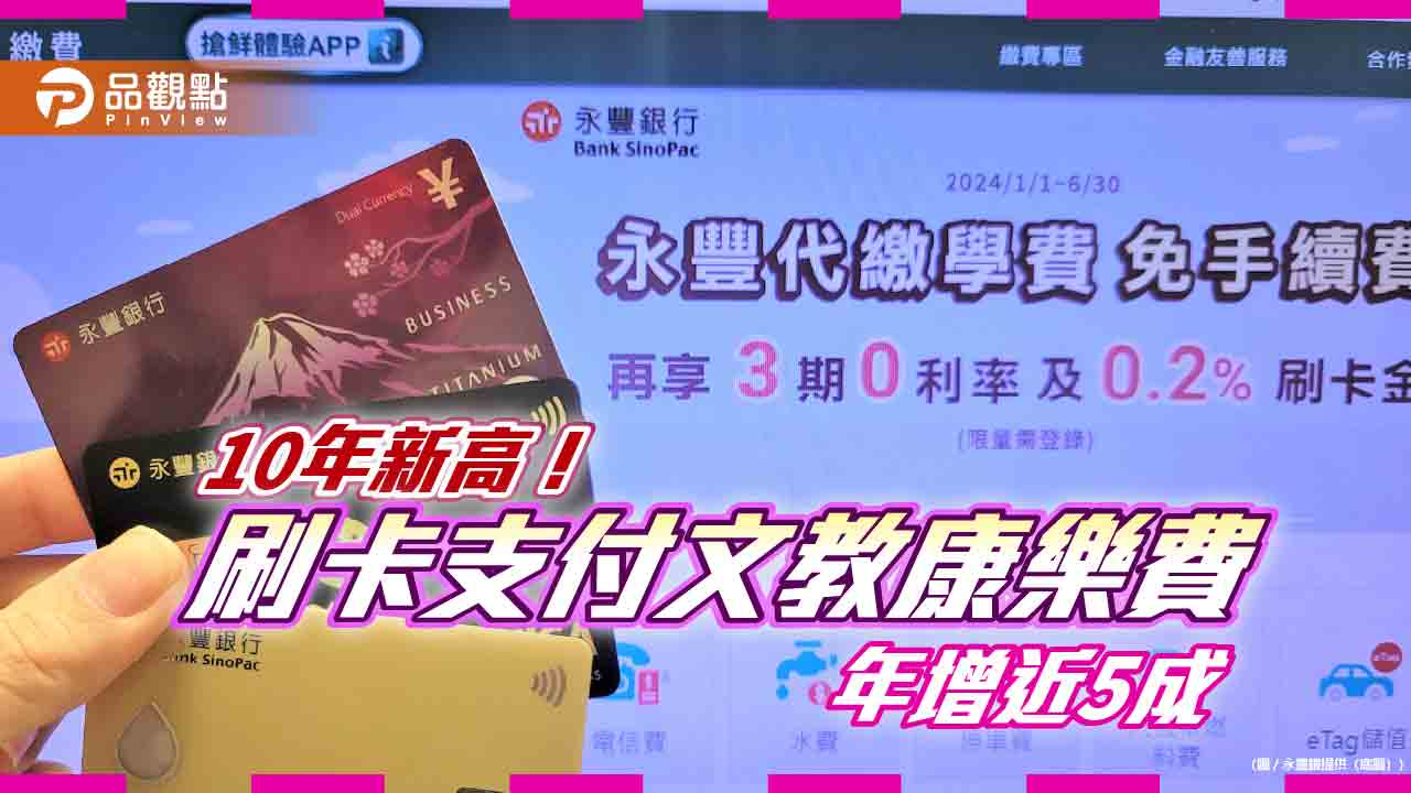 刷永豐卡繳學費回饋0.2％！可分3 期零利率開學採購最高回饋3200