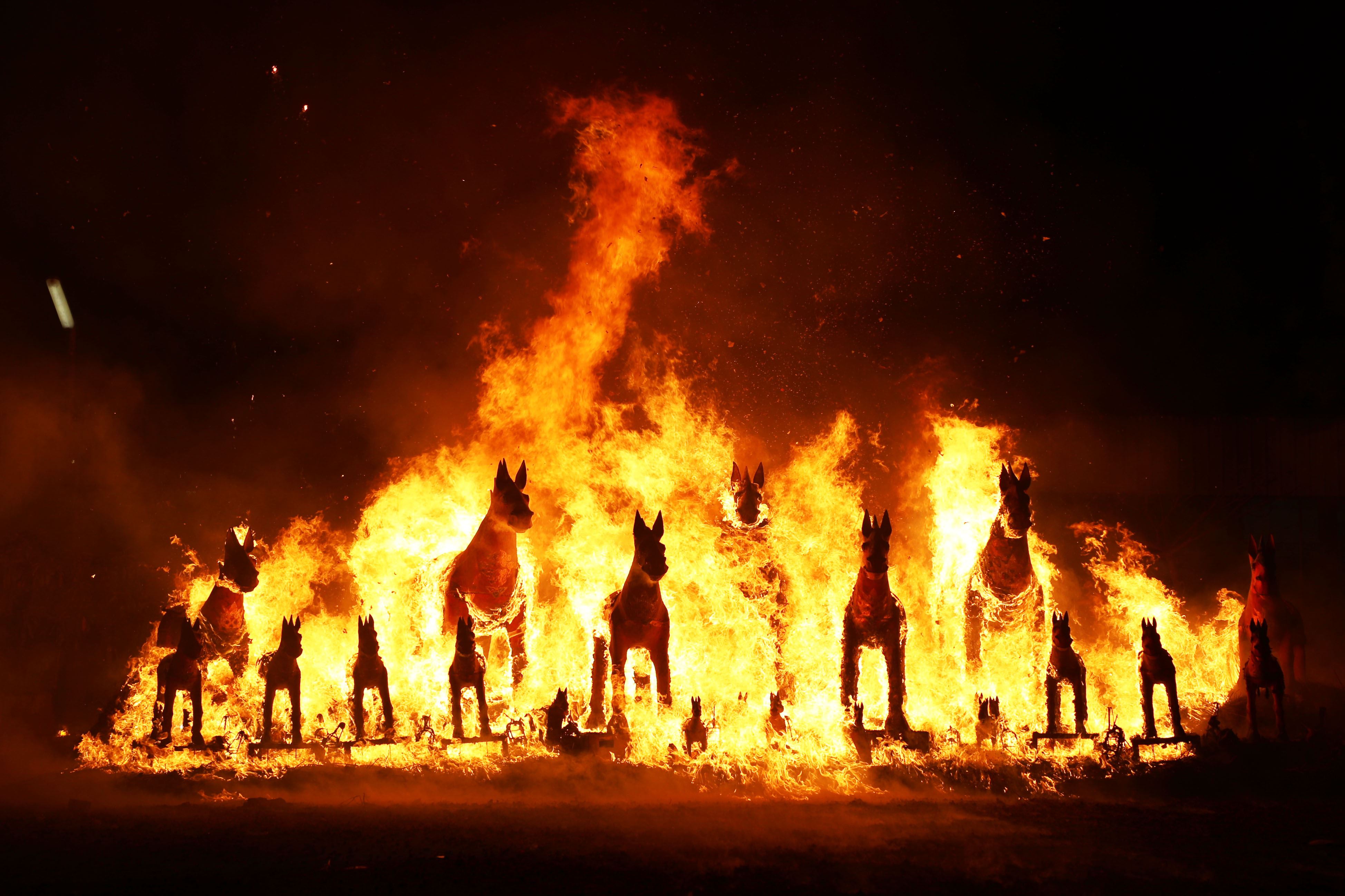 元宵熱鬧登場！鹿草圓山宮火馬祭震撼奔馳畫面吸引遊客