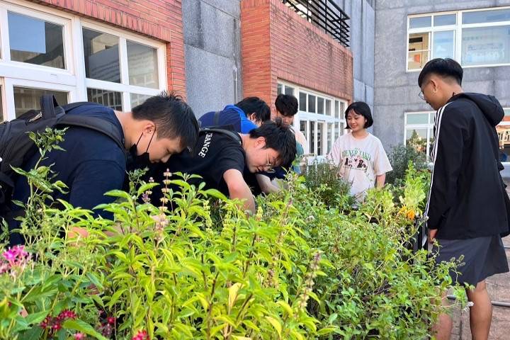 中華大學打造綠屋頂低碳空中花園。(圖/記者黃溎芬翻攝)