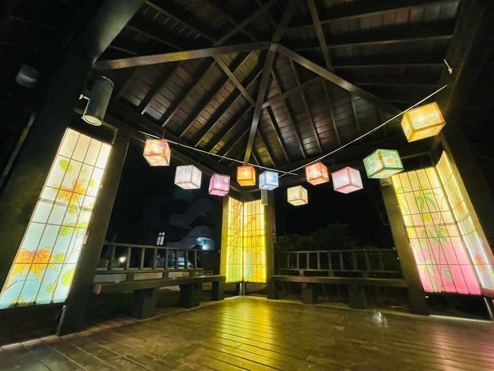 「花影棧亭」添浪漫 關子嶺溫泉公園泡湯賞燈好愜意