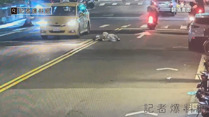 台北,行人,闖紅燈,計程車,車禍