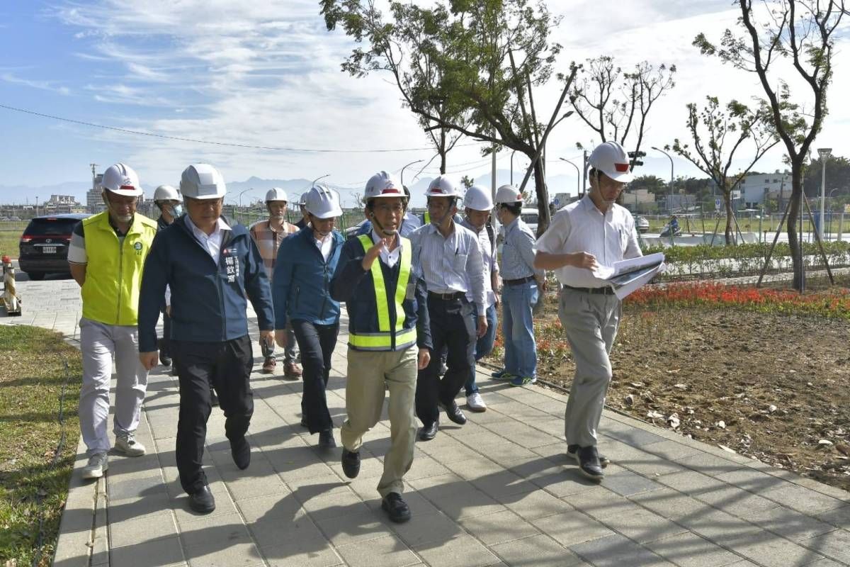 林欽榮副市長視察「大寮區81期重劃區開闢工程」