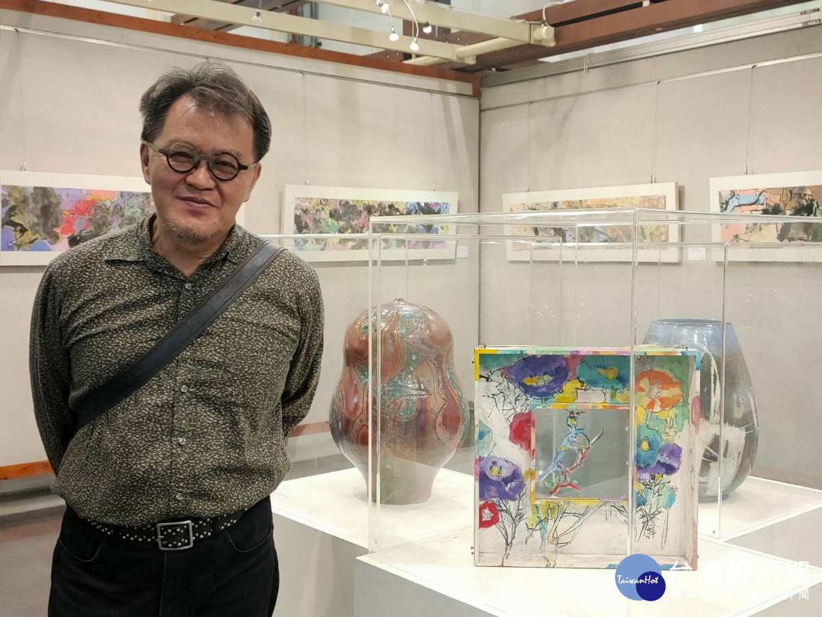 東方抽象表現，郭博州、白丰中雙個展。圖／記者鄧富珍攝