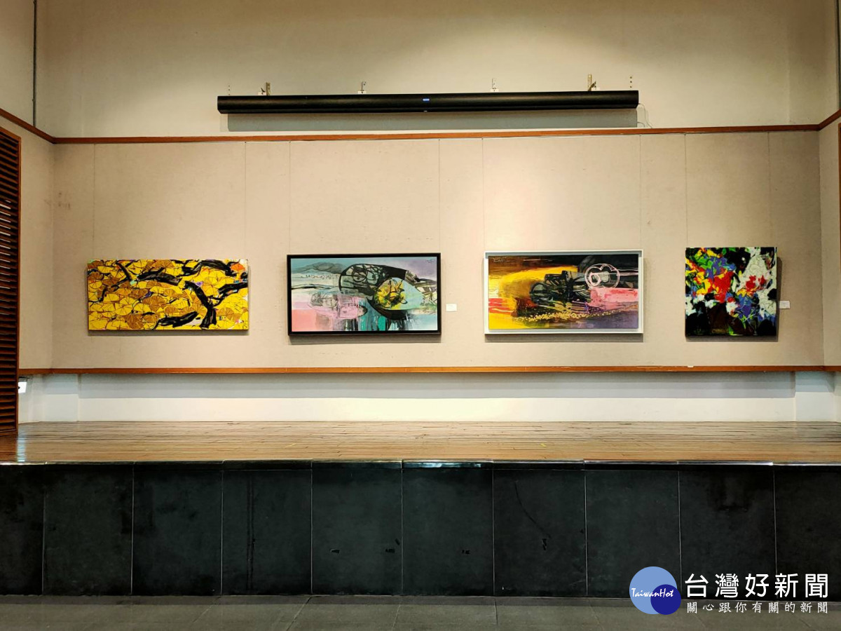 東方抽象表現,郭博州、白丰中雙個展。圖/記者鄧富珍攝
