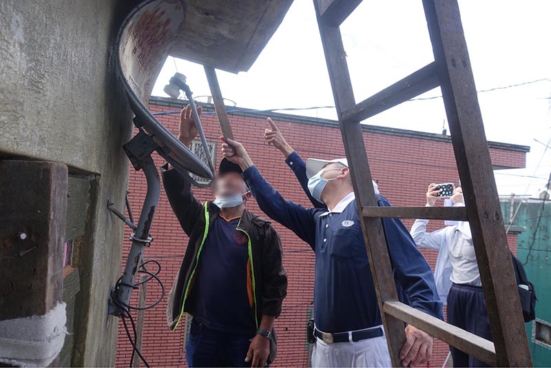 慈濟2月20日到蘭嶼關懷民宅重建進度。(圖為慈濟基金會提供)