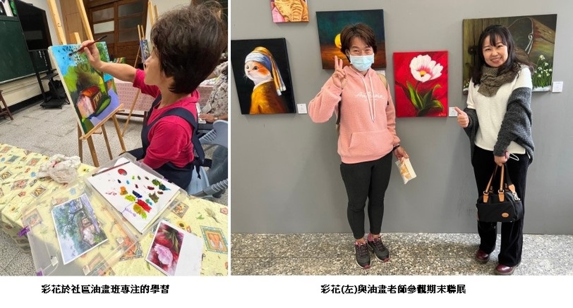 憨兒彩花學油畫參展圓夢 捐款力挺喜憨兒照顧服務