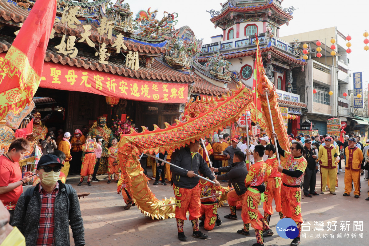 嘉義縣新港奉天宮今(24日)早上8點半舉行元宵遶境起駕活動/陳致愷翻攝