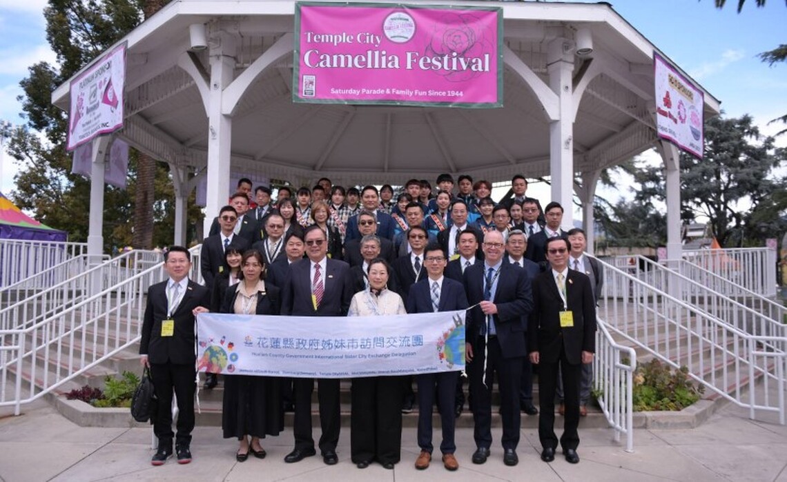 徐榛蔚率團赴美首站拜會天普市 深化國際姊妹城市友好情誼