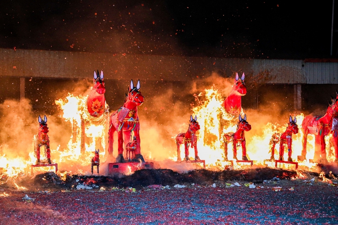 讓嘉義縣鹿草鄉民重新找回文化與歷史 年度元宵盛事圓山宮火馬祭震撼登場