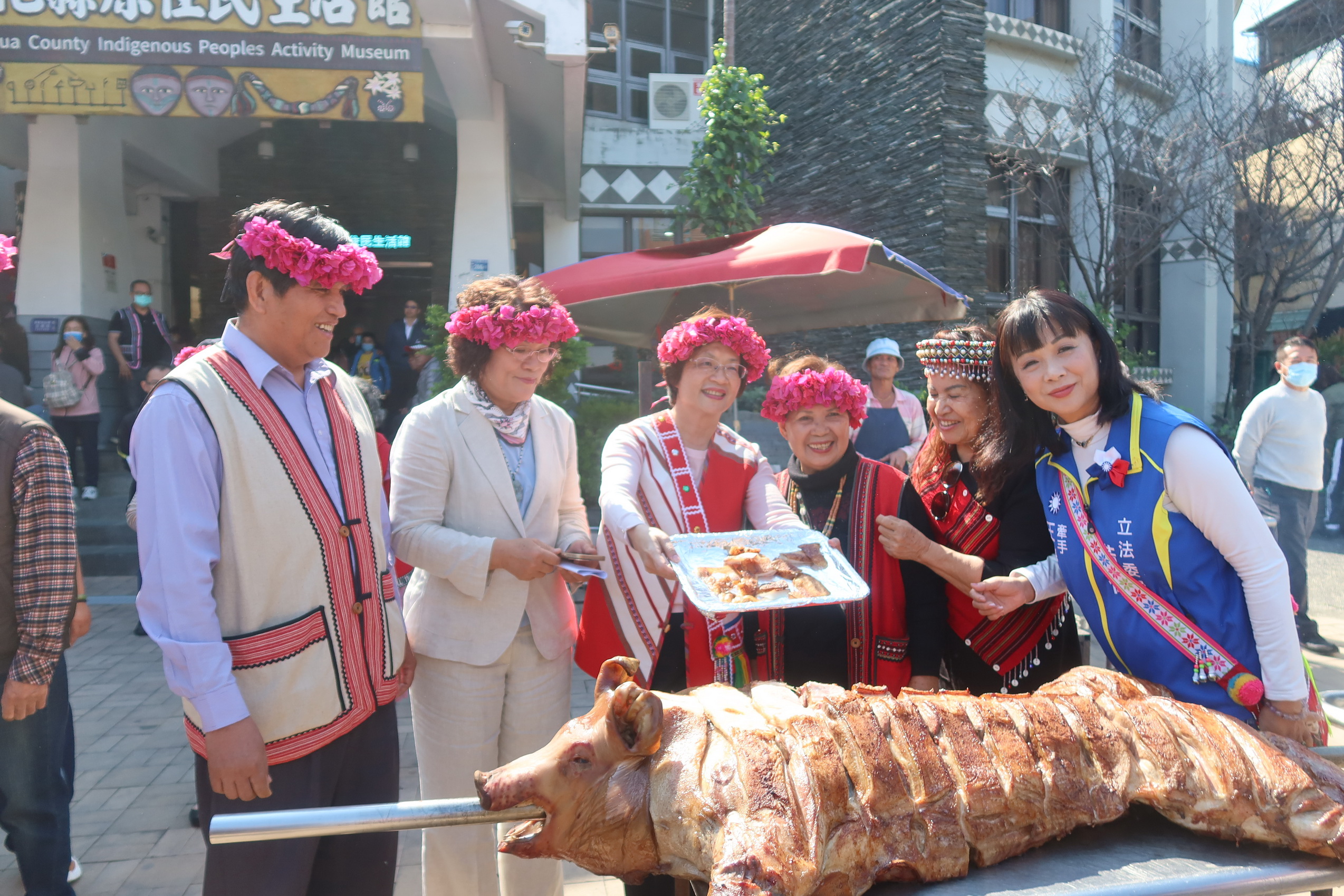 ▲彰化縣政府舉辦「祭‧靈─賽夏族paSta'ay祭儀主題特展—開幕式」，期望藉由活動讓原住民朋友們歡聚聯誼。（記者張溎壕攝）