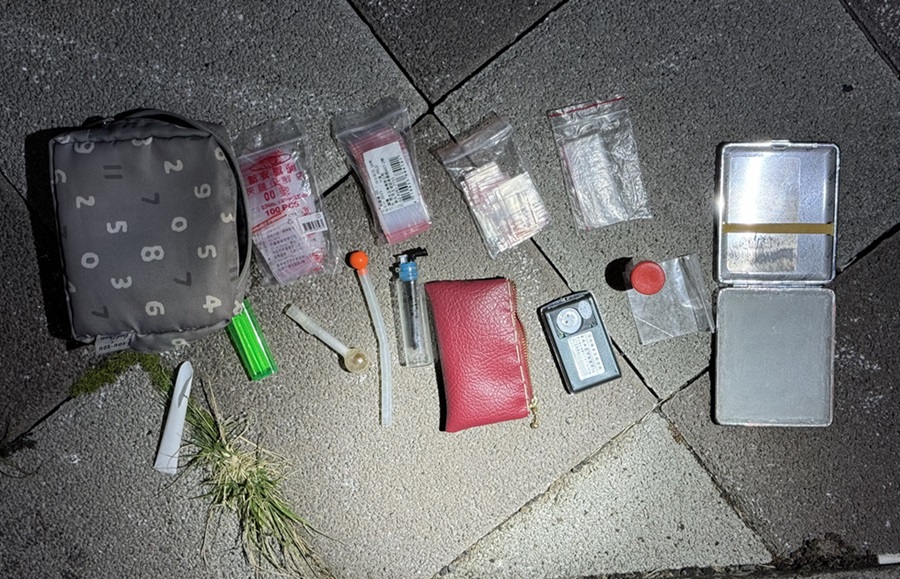 ▲圖說：員警發現郭男為毒品通緝犯，並在其身上及車輛內起獲毒品 （圖／台中市政府提供）