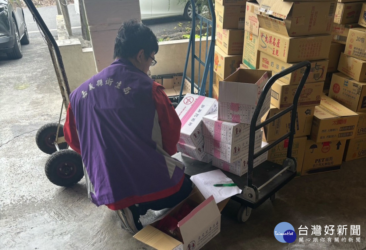嘉義縣衛生局將違規豬肉乾產品全數下架，勒令不得販售／嘉義縣府提供