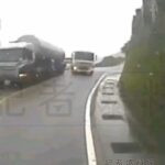 台2線,驚悚,畫面,砂石車,對向車道