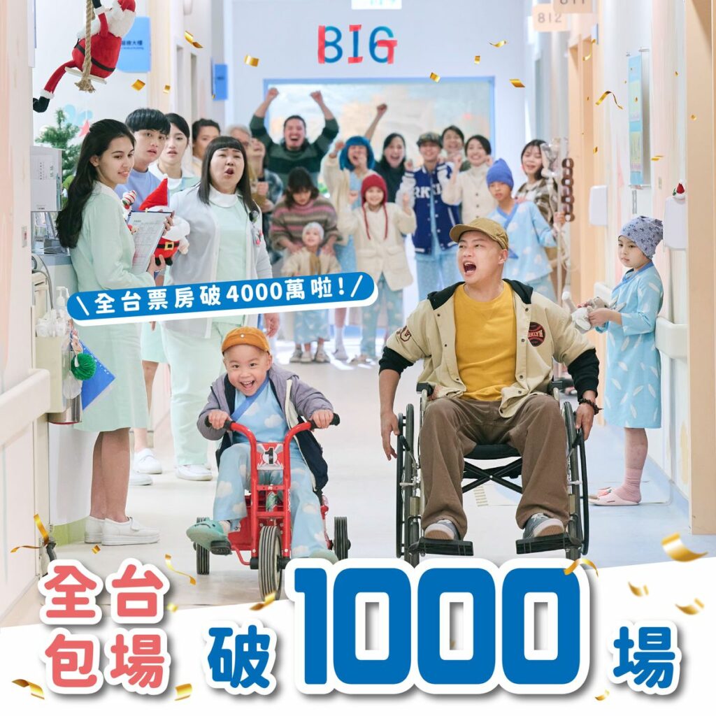 電影《BIG》包場累積1000場,票房累積逾四千萬。圖/米倉影業