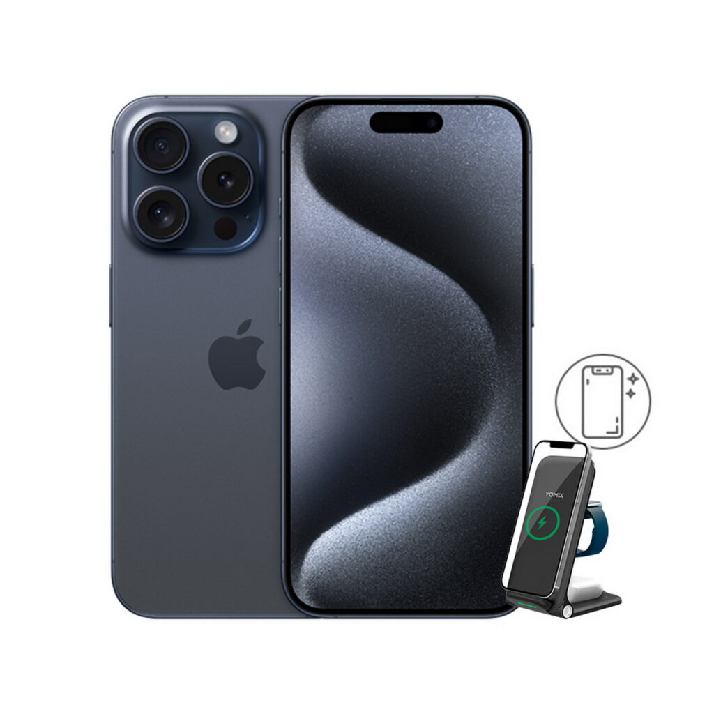 「Apple」iPhone 15 Pro(128G6.1吋)(超值殼貼充電座組)活動價35688元