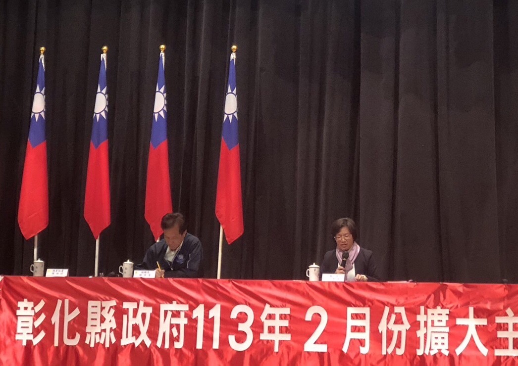 ▲彰化縣境內發生兩起慘痛交通事故，擴大主管週報中，縣長王惠美指示交通及工務單位應全面清查檢視行人通行動線，讓大家能夠更安全地行走。（縣政府提供）