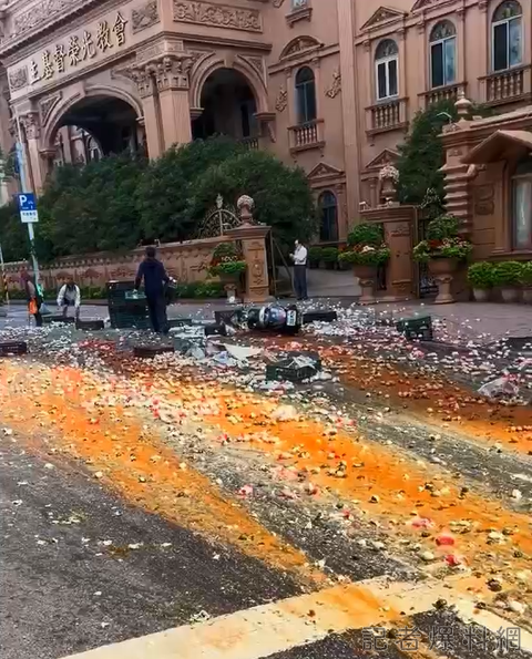 蛋車 雞蛋 車禍 蛋流成河
