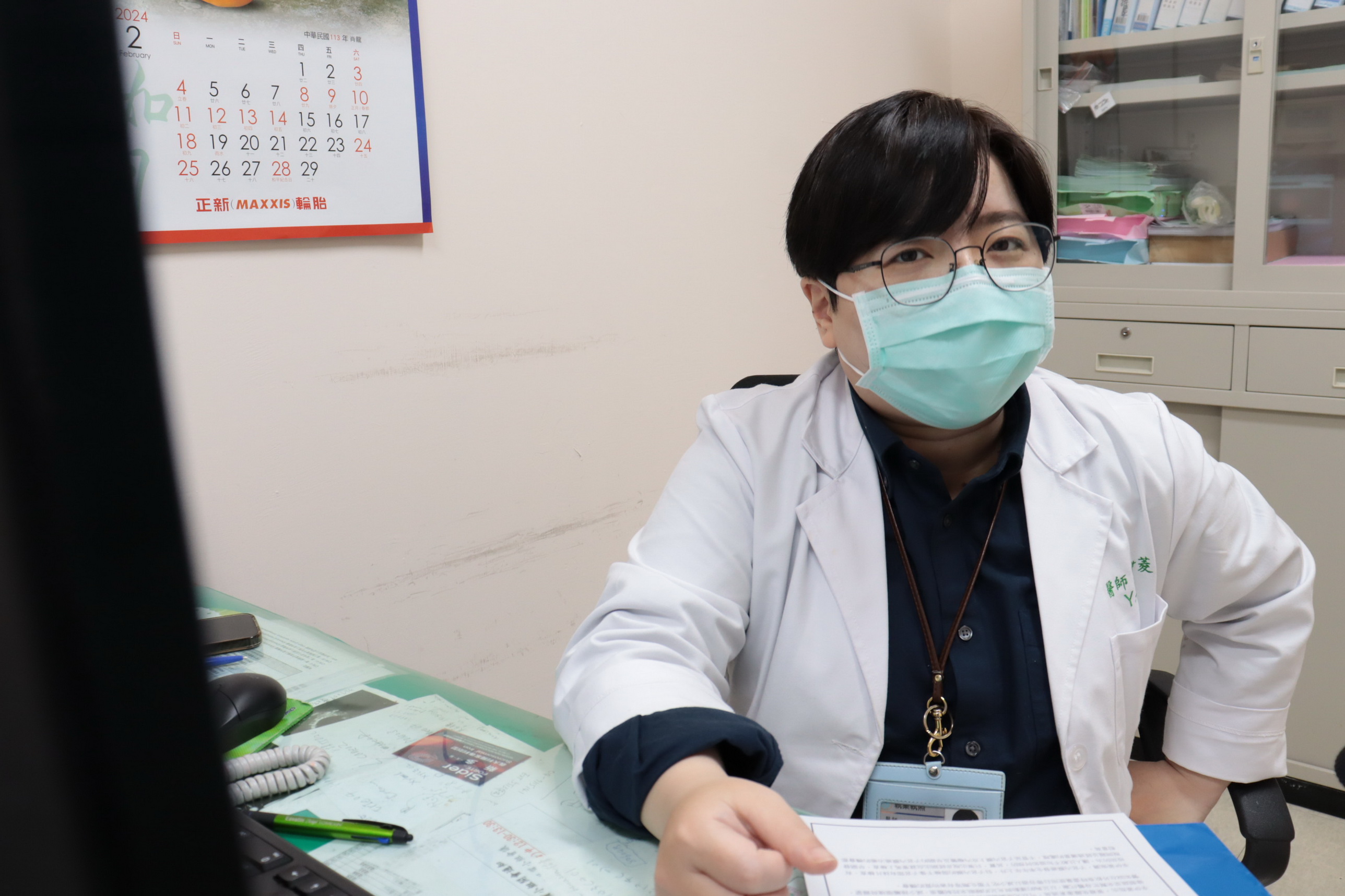 ▲彰化醫院婦產科醫師李伊菱表示，EIN極可能惡化為子宮內膜癌，這是排名攀升最快的女性癌症，不能掉以輕心。（記者張溎壕攝）