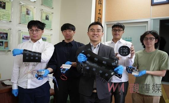 興大研發自發電、可隨意變形、沒有拘束的觸碰面板 有望實現機器人皮膚