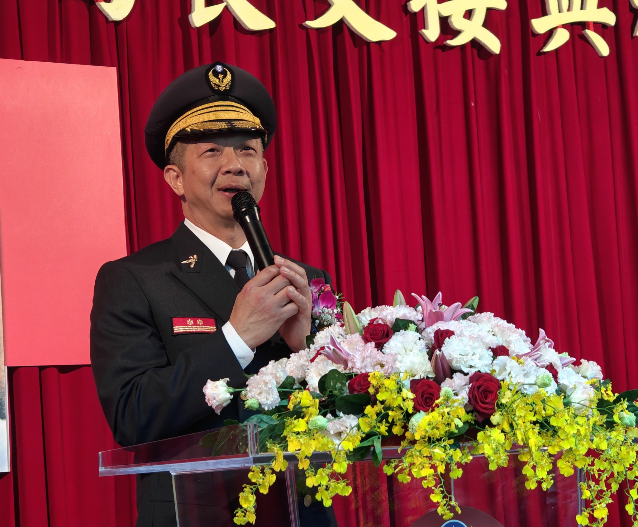 基隆市消防局新任局長游家懿。(記者薛秀蓮翻攝)