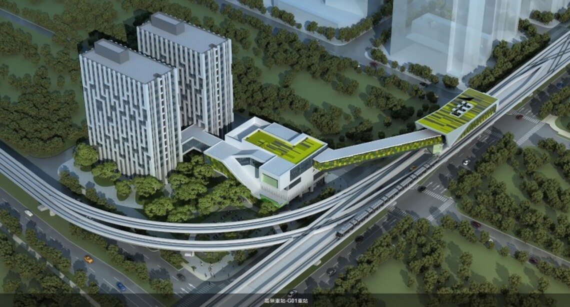 捷運綠線車站造型粉墨登場 桃園城市躍步飛揚！