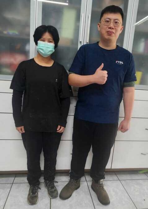 ▲廠長蔡佾村說中彰投分署員林就業中心北斗台推薦的人很可靠。(中彰投分署提供)