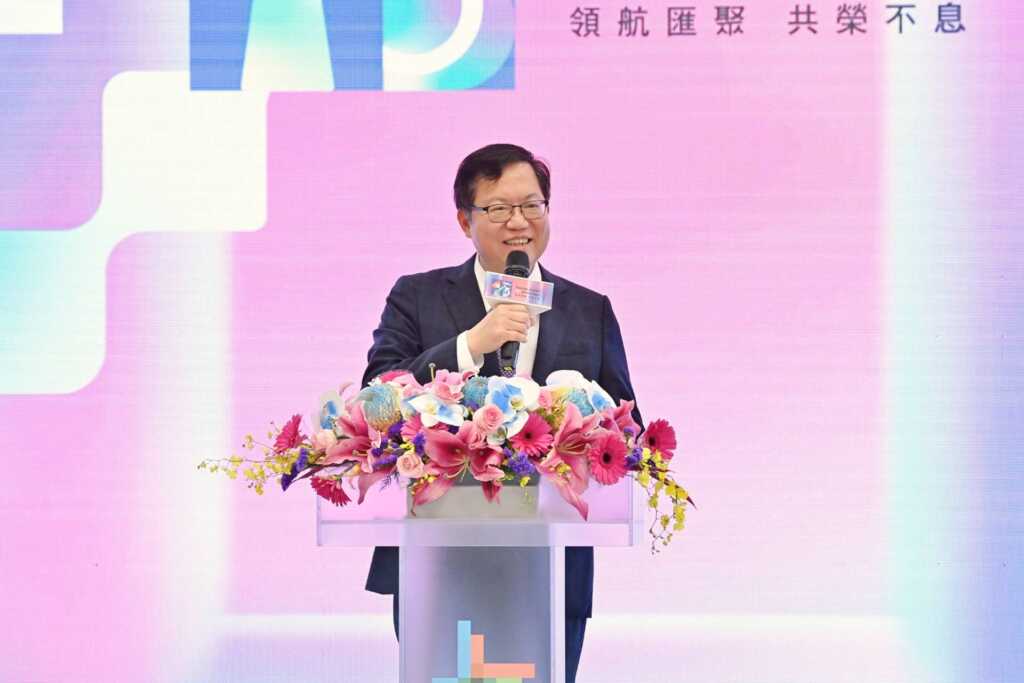 ▲行政院副院長鄭文燦出席桃園國際機場開航45週年慶祝典禮。（新傳處提供）