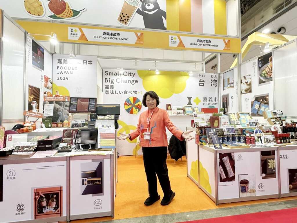 ▲嘉義市長黃敏惠再度領軍嘉市好店前往東京國際食品展。(嘉義市政府提供)