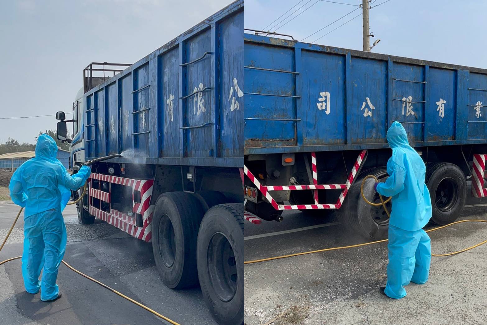 ▲大城鄉一處土雞場近日傳出禽流感疫情，導致大量雞隻死亡，彰化縣動物防疫所執行人道撲殺近萬隻土雞，呼籲所有養禽場提高自衛防疫。（記者張溎壕翻攝）