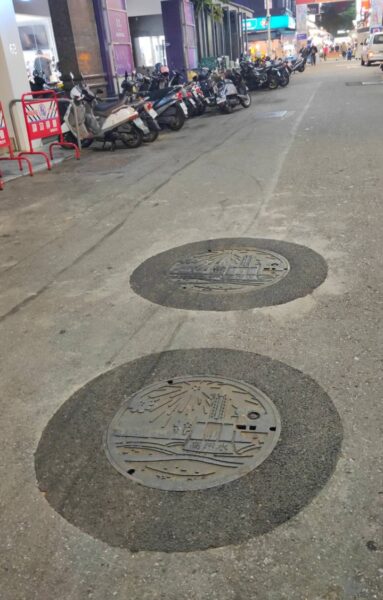 大順路不平孔蓋完成下地  維護民眾安全
