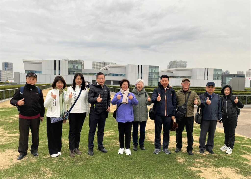 ▲豐洲市場還有空中花園提供民眾休憩,有很好的市場環境。(彰化縣政府提供)