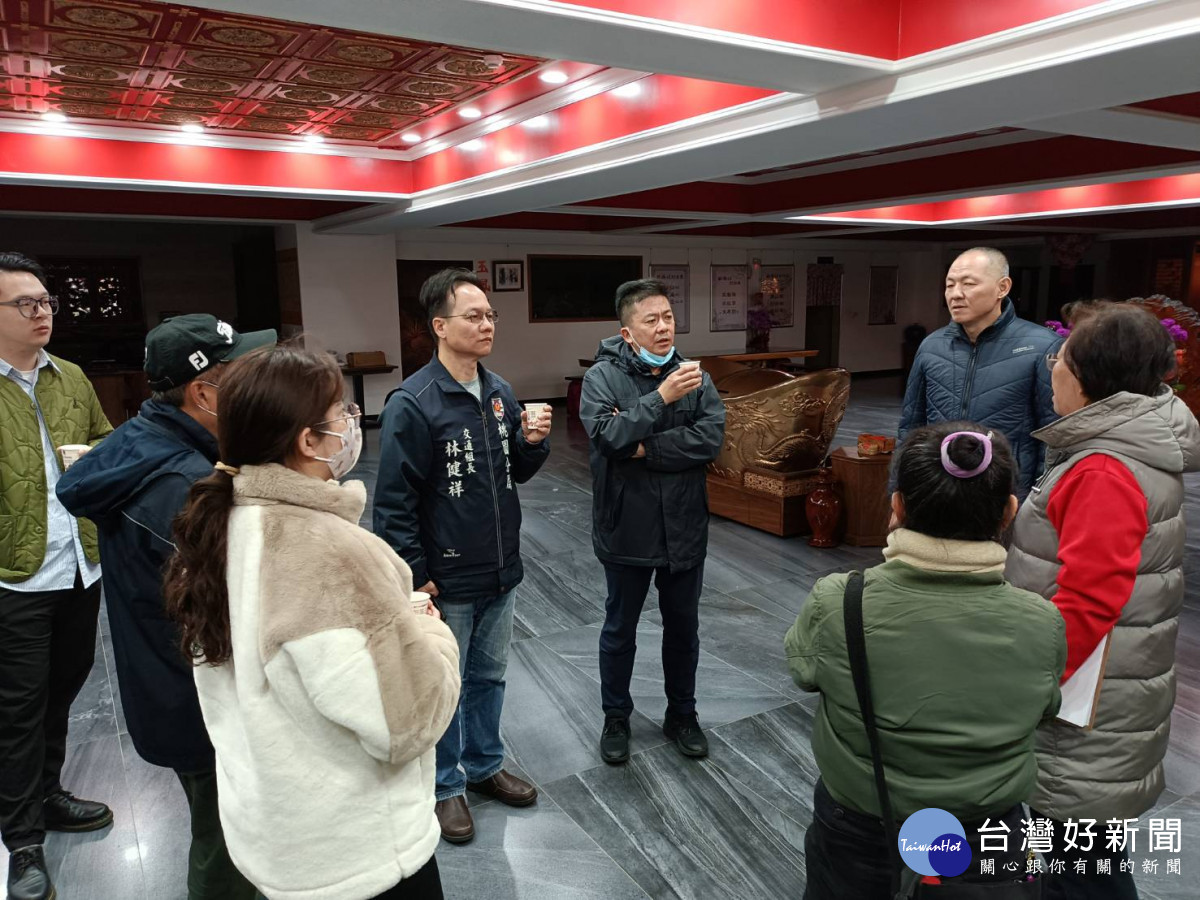 桃園分局、蘆竹分局期前與相關單位至龍德宮會勘交換意見。