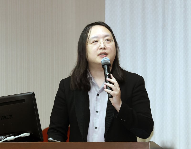 數位發展部部長唐鳳7日前往立法院備詢。中央社