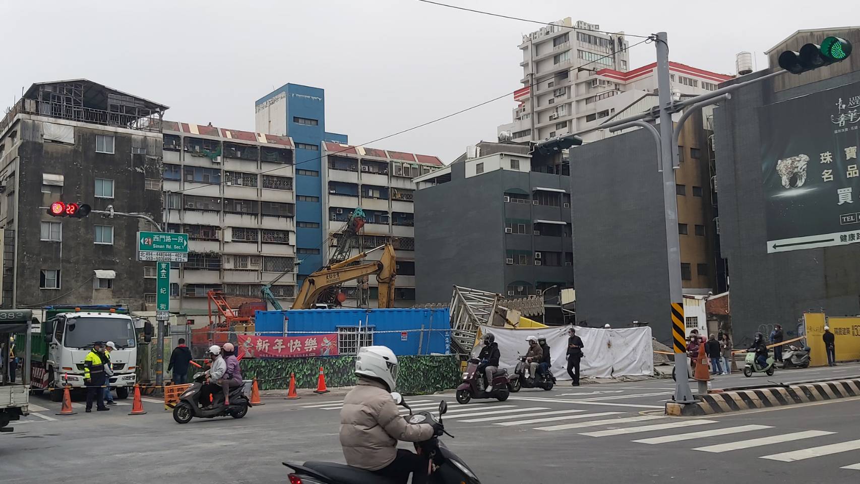 ▲西門路恢復雙向通車(圖:記者 陳彥霖 攝影)