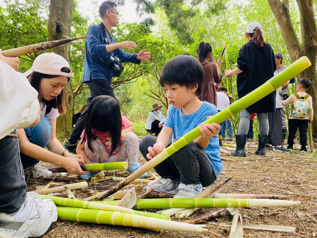 大地農場採竹