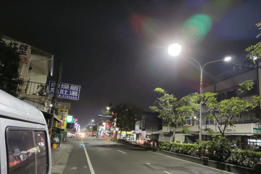 水銀路燈落日過程卡 監察院糾正台電怠失 202 照片來源:台南市政府工務局照片