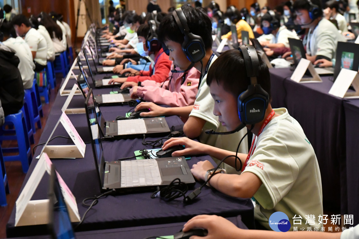彰化縣市盃環保防災電競賽,全縣343位學生角逐國際盃榮耀。圖/慈濟基金會提供