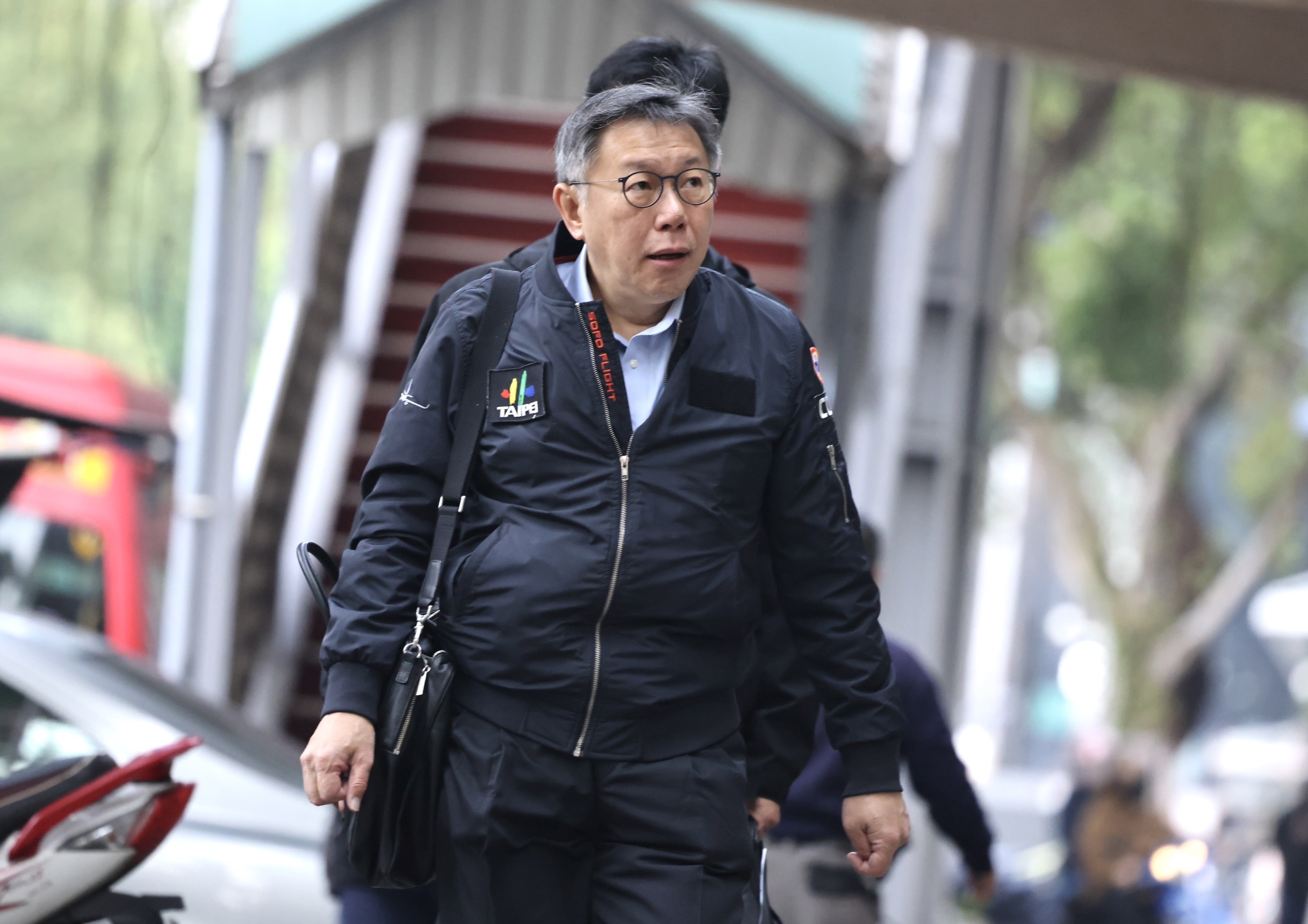 柯文哲8日出席民眾黨立法院黨團會議。林啟弘攝