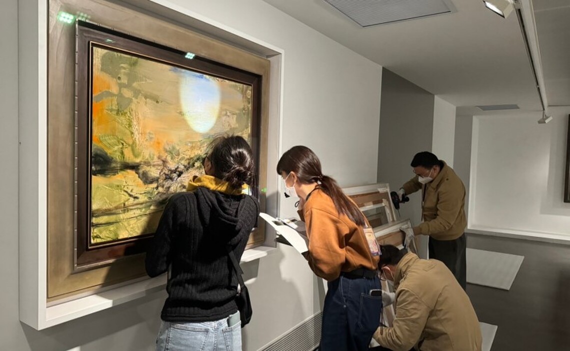 正修文物修復團隊獲國際肯定 跨海點交趙無極百年回顧特展
