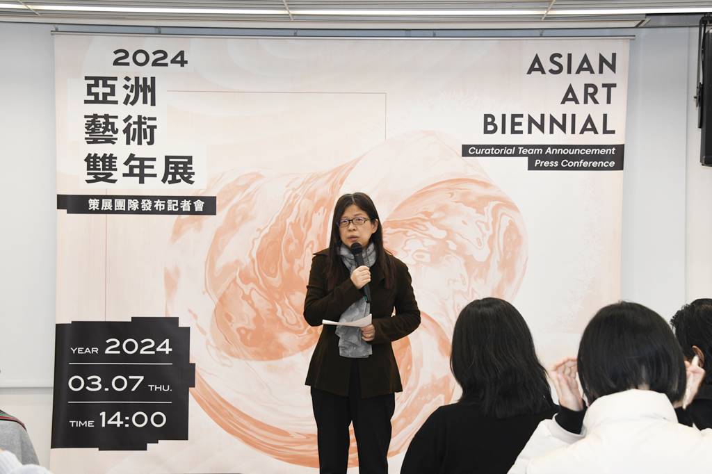 ▲國立臺灣美術館長陳貺怡致詞。(國美館提供)