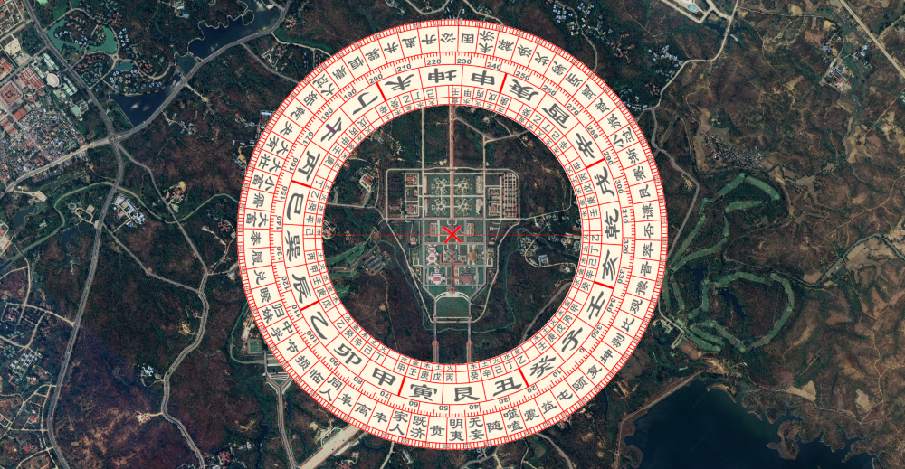《圖說》奈比都總督府衛星方位圖,摘自google網。